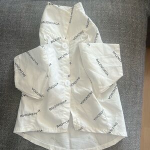 Small dog Balenciaga button up shirt